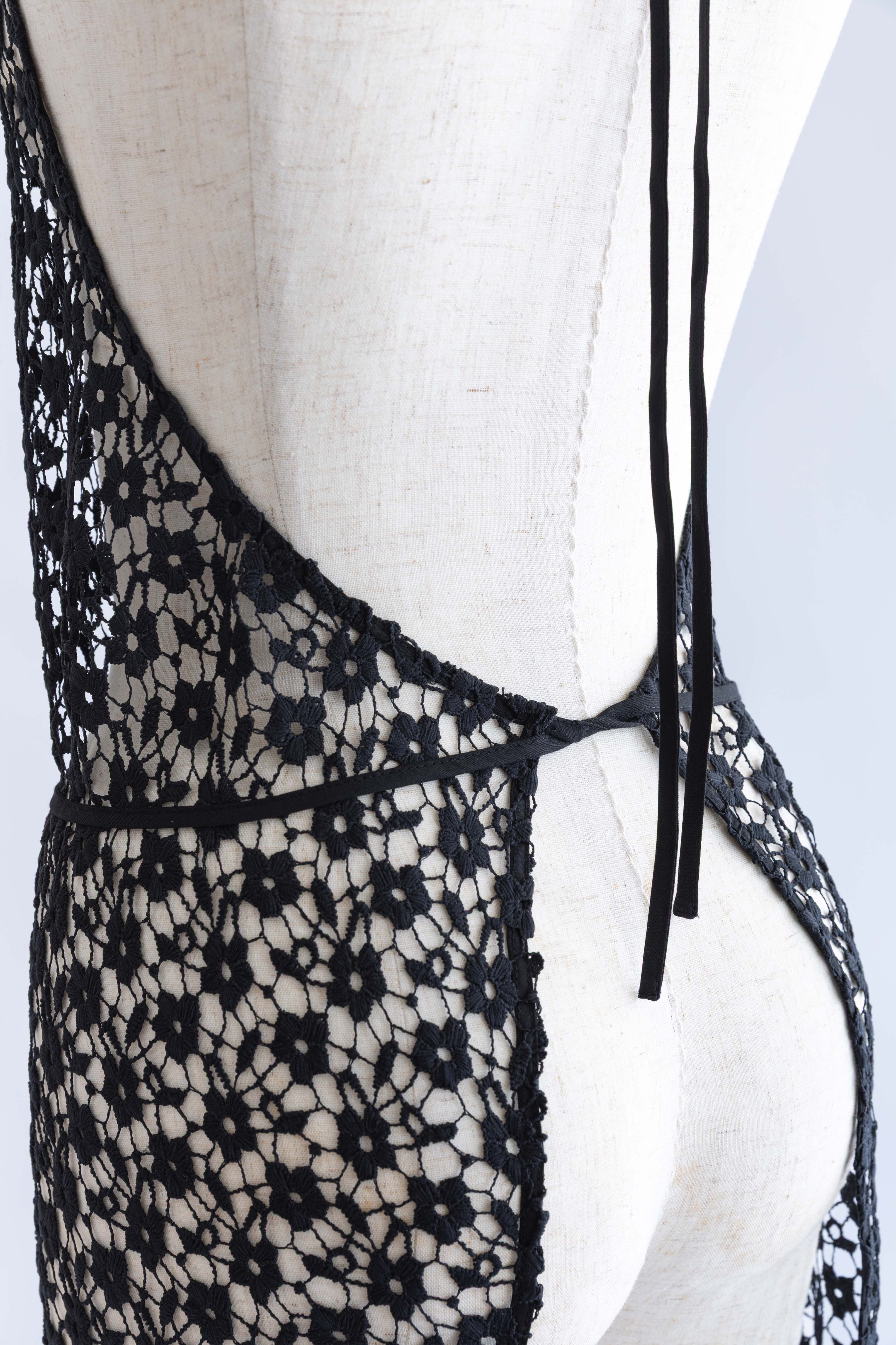 Flower Lace Apron Dress