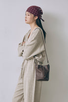 Light Leather Mini Tube 2Way Bag