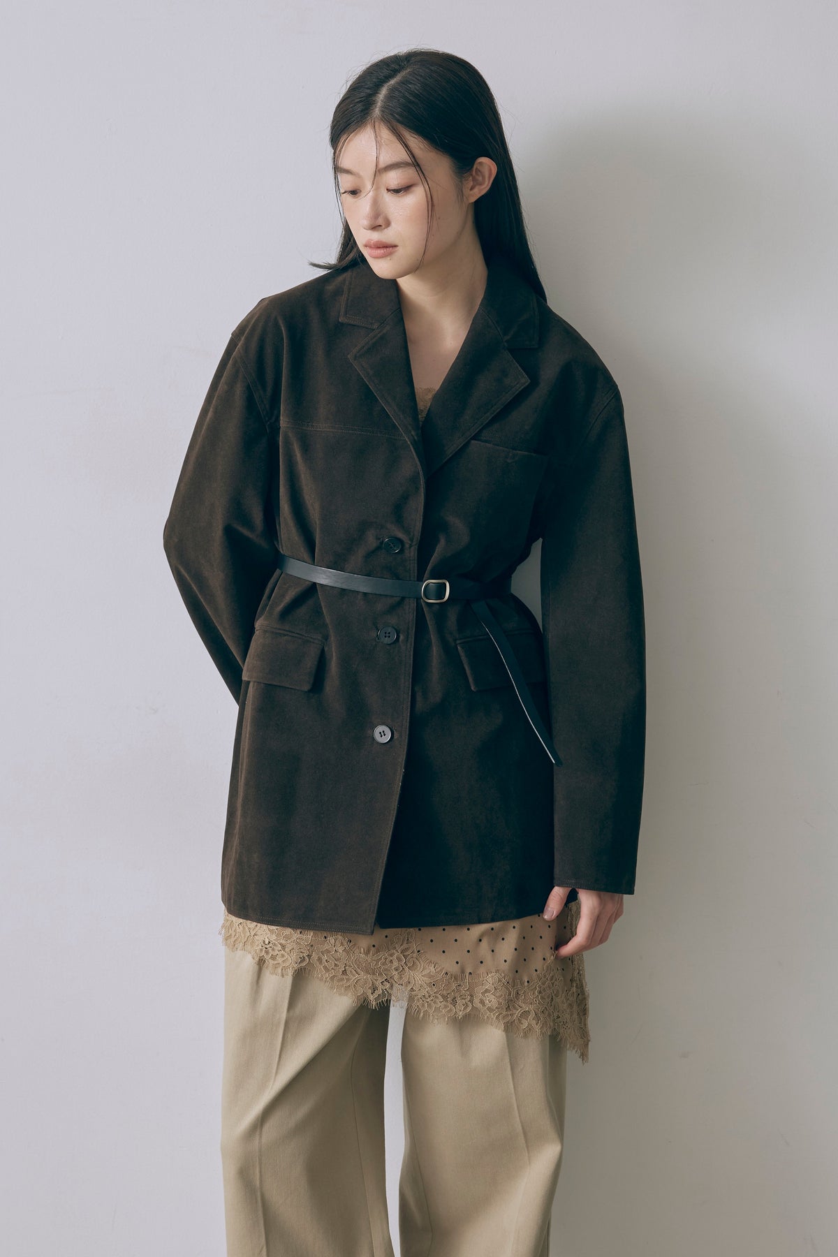 Vintage Suede Oversized Jacket