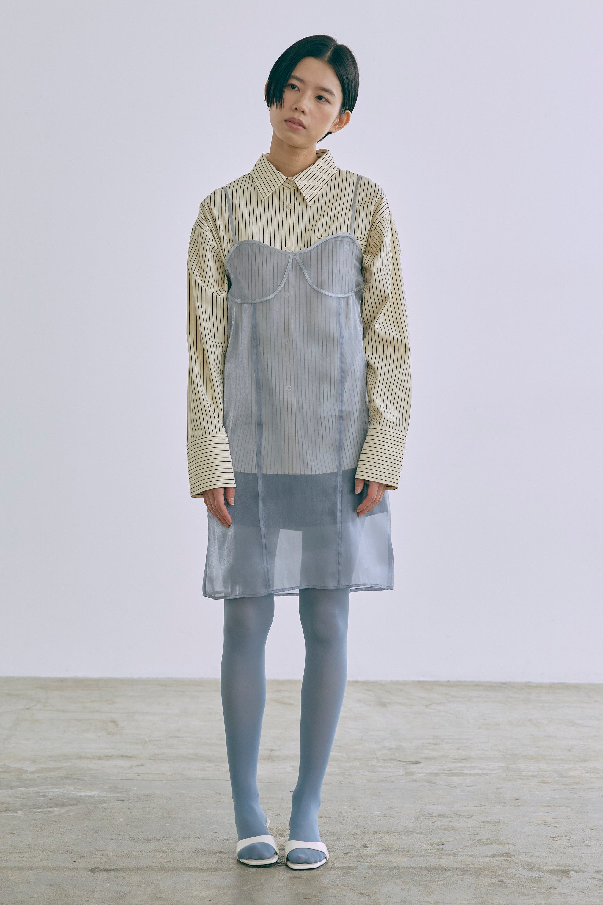 Sheer Layered Bustier Dress – EN NEUME
