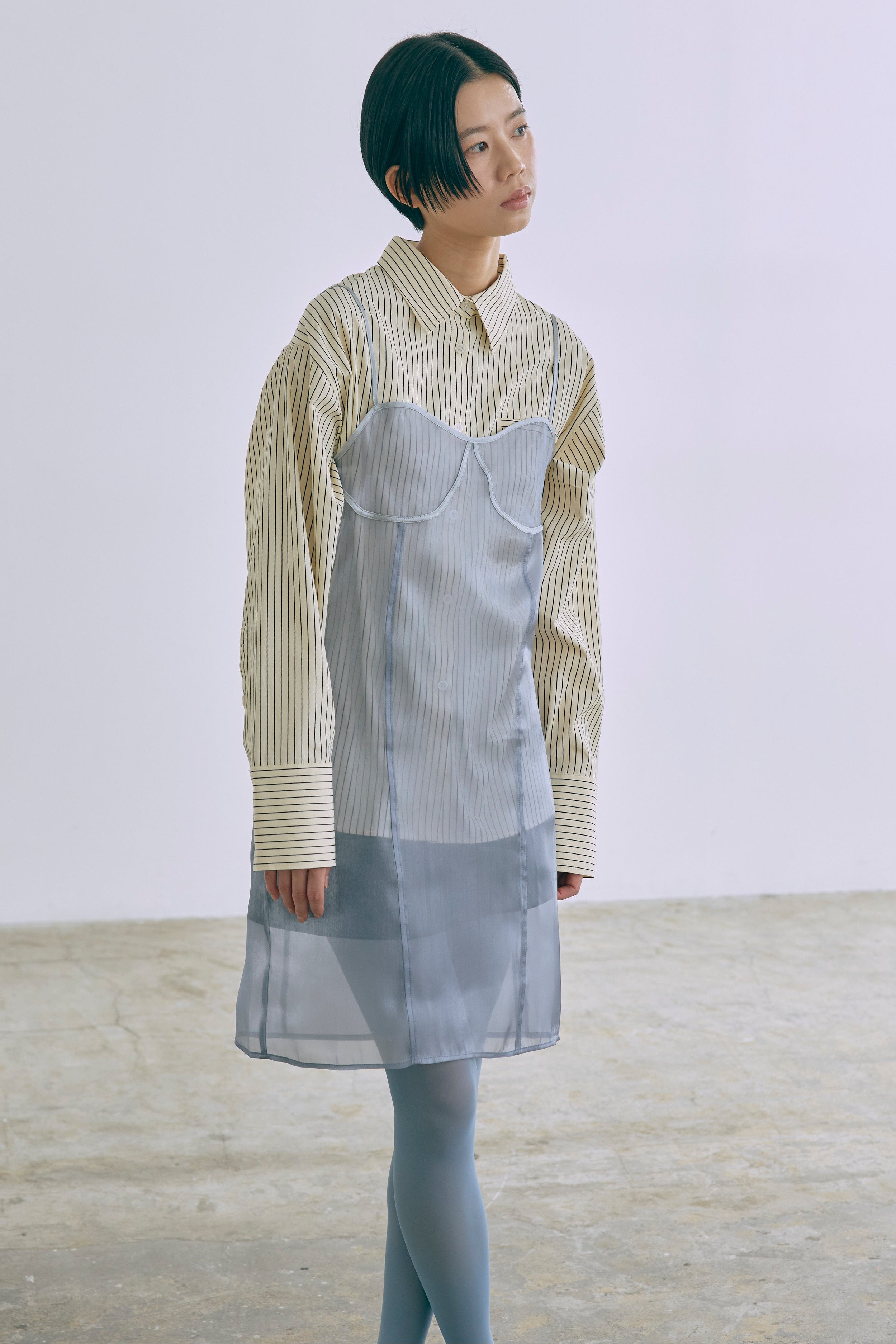 着用カラー:ブルー  モデル身長:170㎝