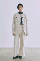 着用カラー:アイボリー  モデル身長:170㎝