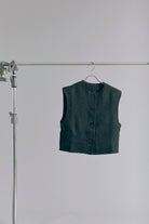 Cropped Tweed Gilet