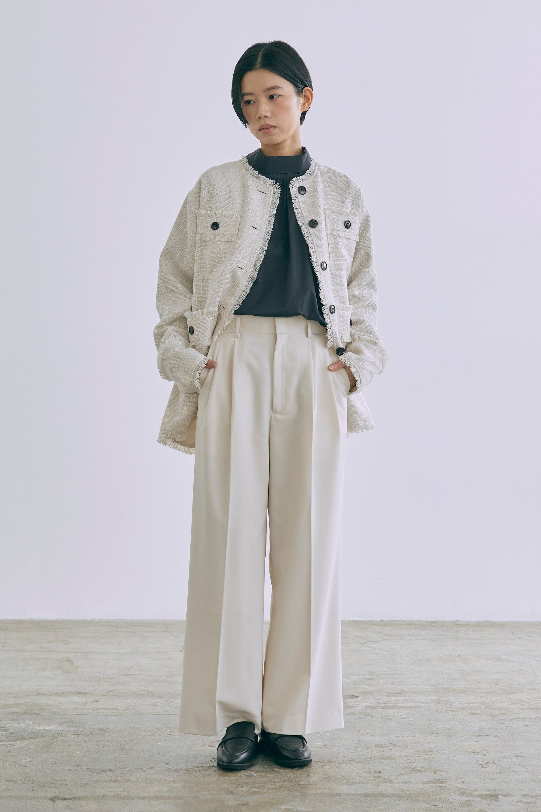 着用カラー:ネイビー　モデル身長:170cm