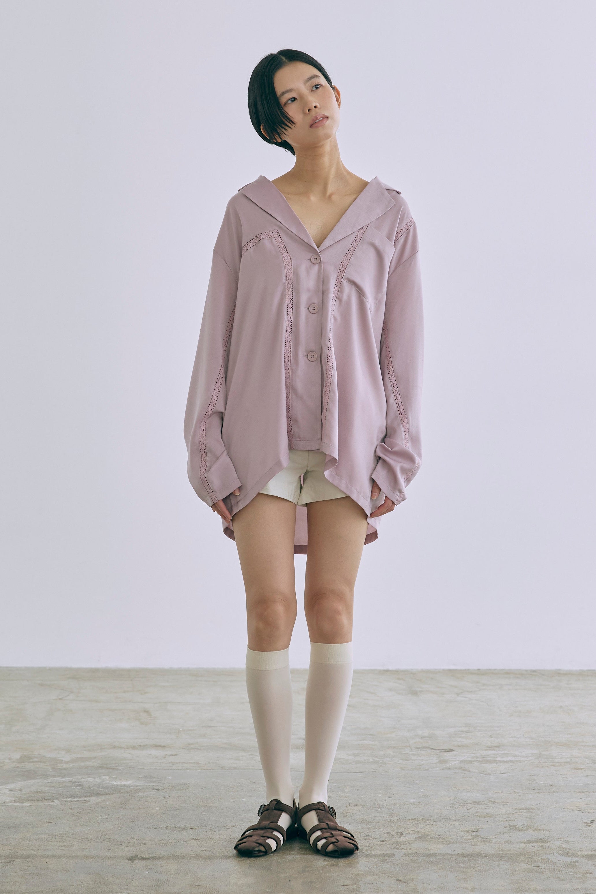 着用カラー:ラベンダー  モデル身長:170㎝