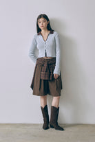 Fitted Rib Skipper Cardigan