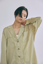 着用カラー:イエローグリーン  モデル身長:170㎝