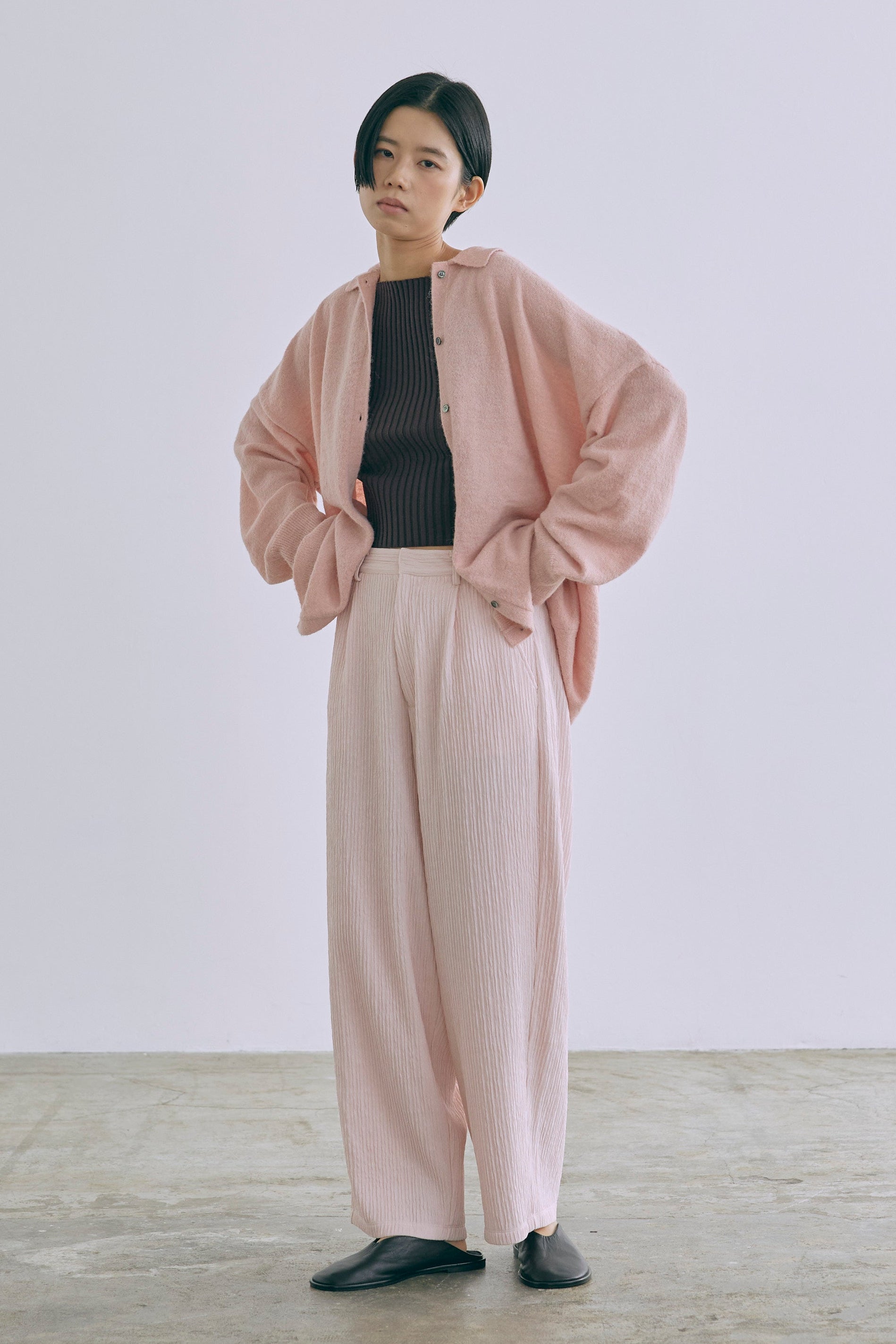 着用カラー:ピンク  モデル身長:170㎝