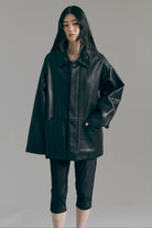Faux Leather Over Jacket