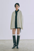 着用カラー:アイボリー  モデル身長:170㎝