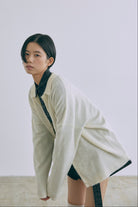 着用カラー:アイボリー  モデル身長:170㎝