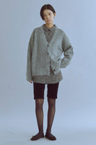 着用カラー:杢グレー　モデル身長:170cm