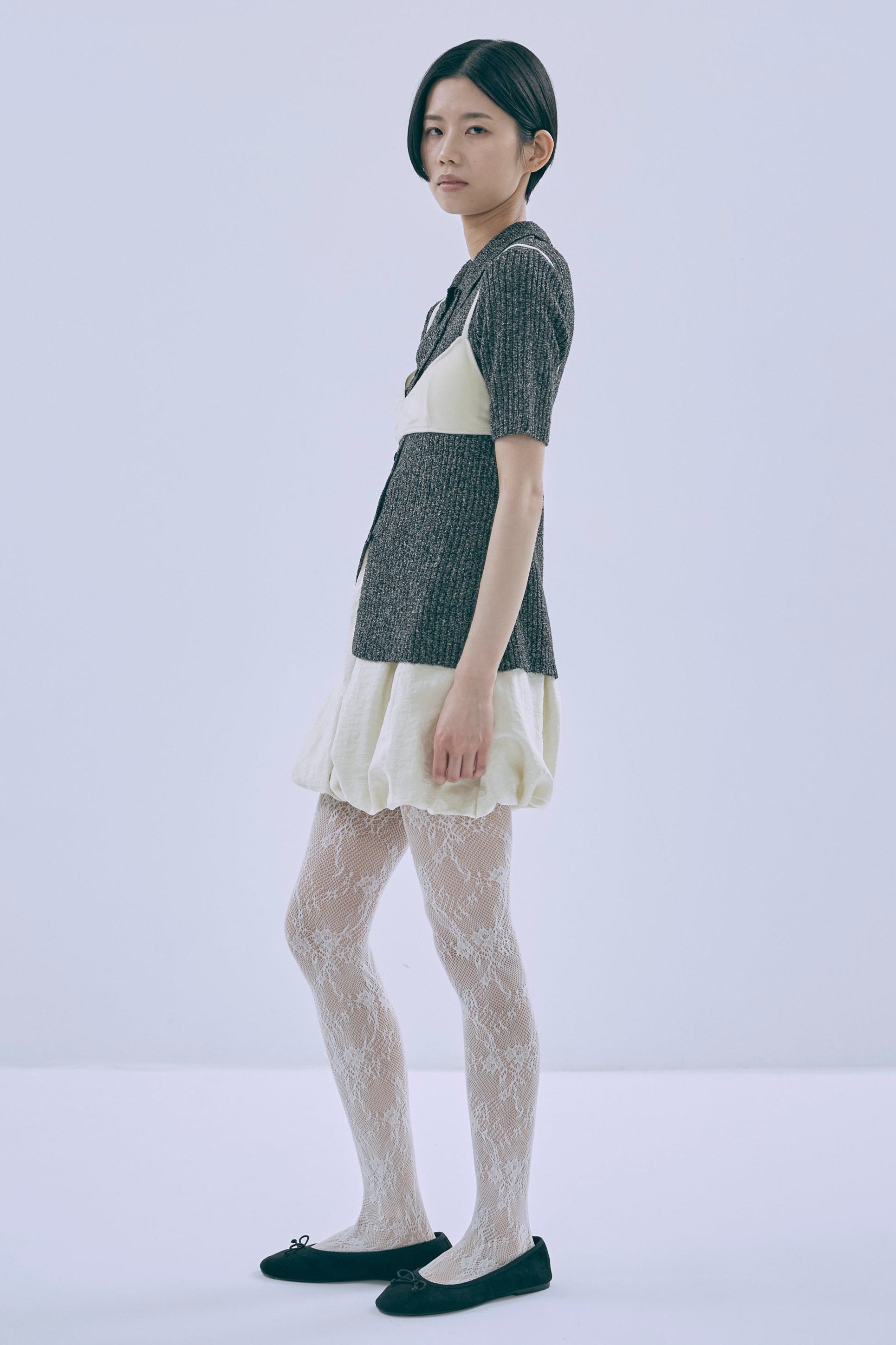 Ballon Mini Skirt アイボリー model:170cm chii