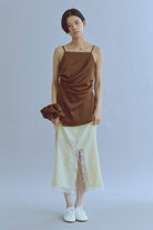 着用カラー:ブラウン  モデル身長:170㎝