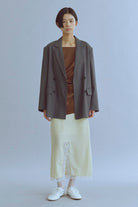 着用カラー:ブラウン  モデル身長:170㎝