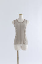 Tulle Piping Tank Top