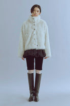 着用カラー:アイボリー  モデル身長:170㎝