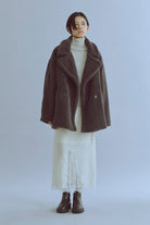 着用カラー:アイボリー  モデル身長:170㎝