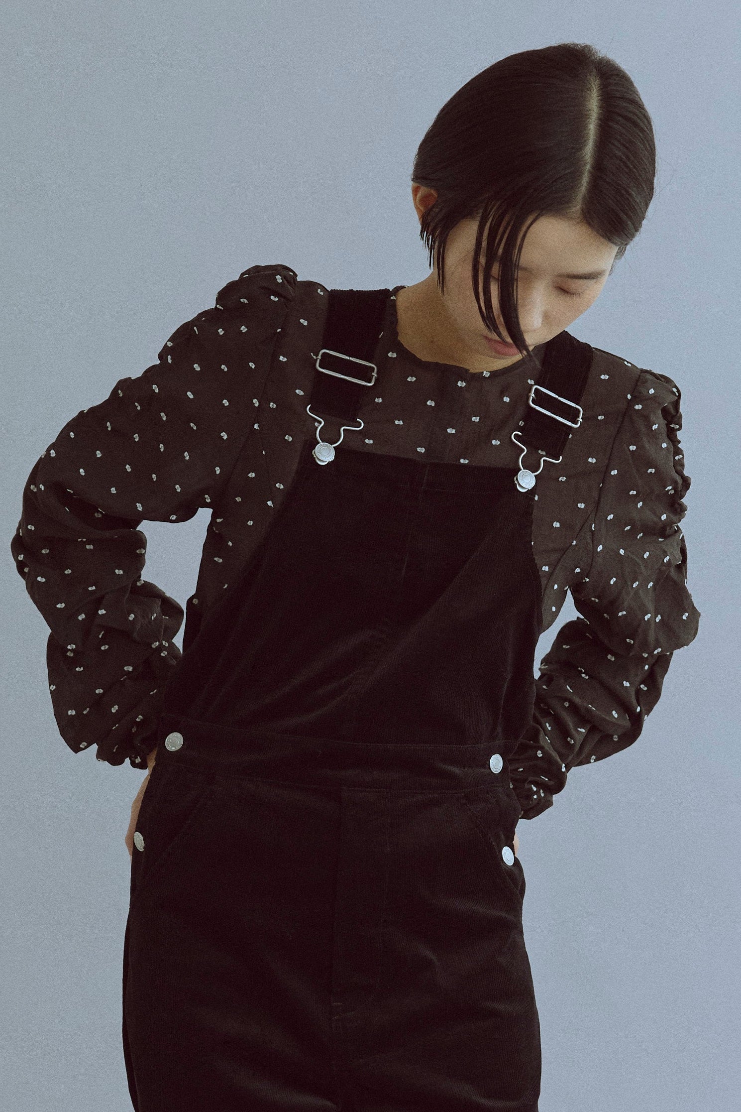 着用カラー:ブラック  モデル身長:170㎝