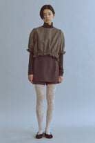 着用カラー:ブラウン  モデル身長:170㎝