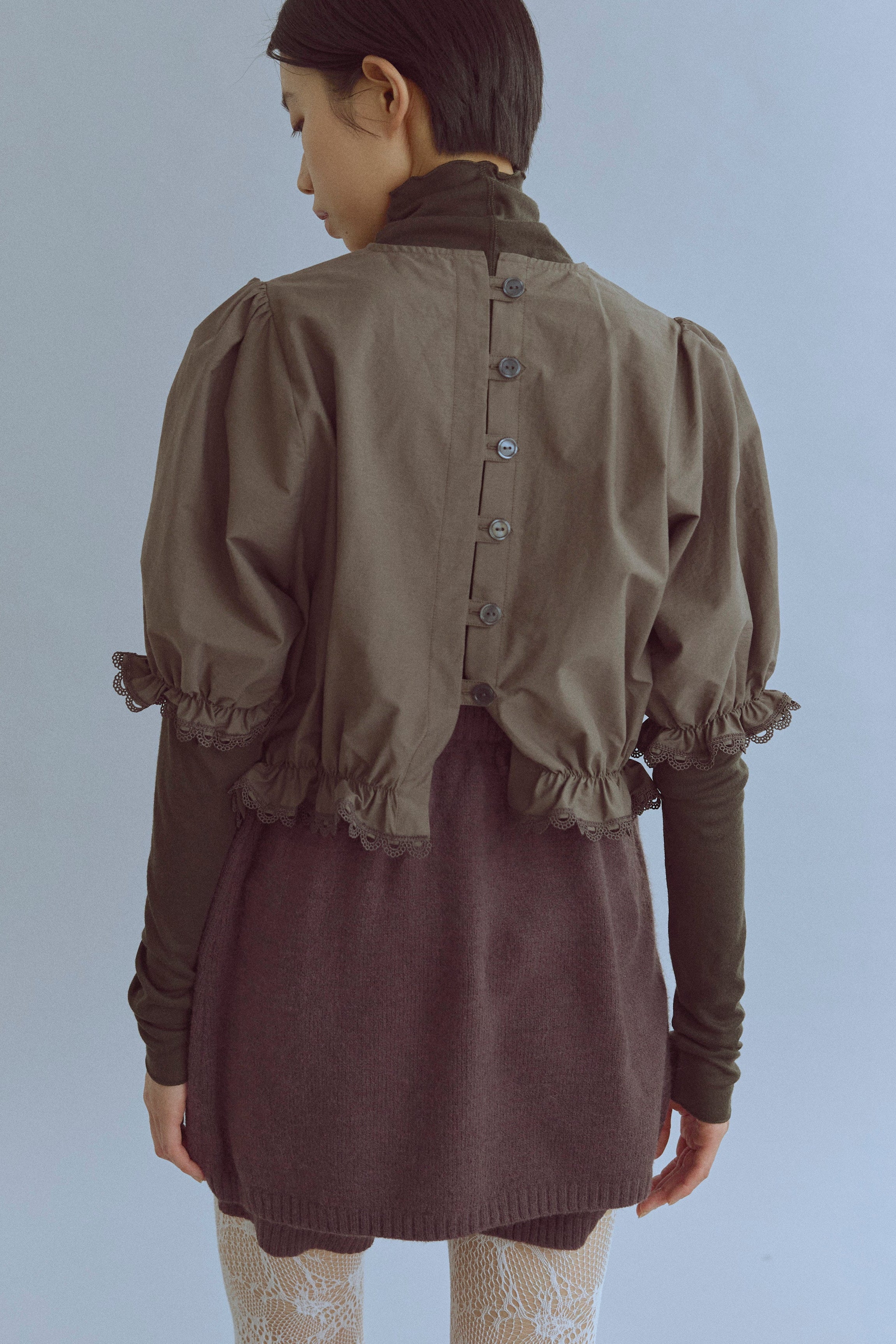 Lace Trim Volume Tops – EN NEUME