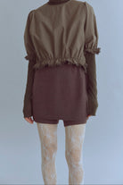 着用カラー:ブラウン  モデル身長:170㎝