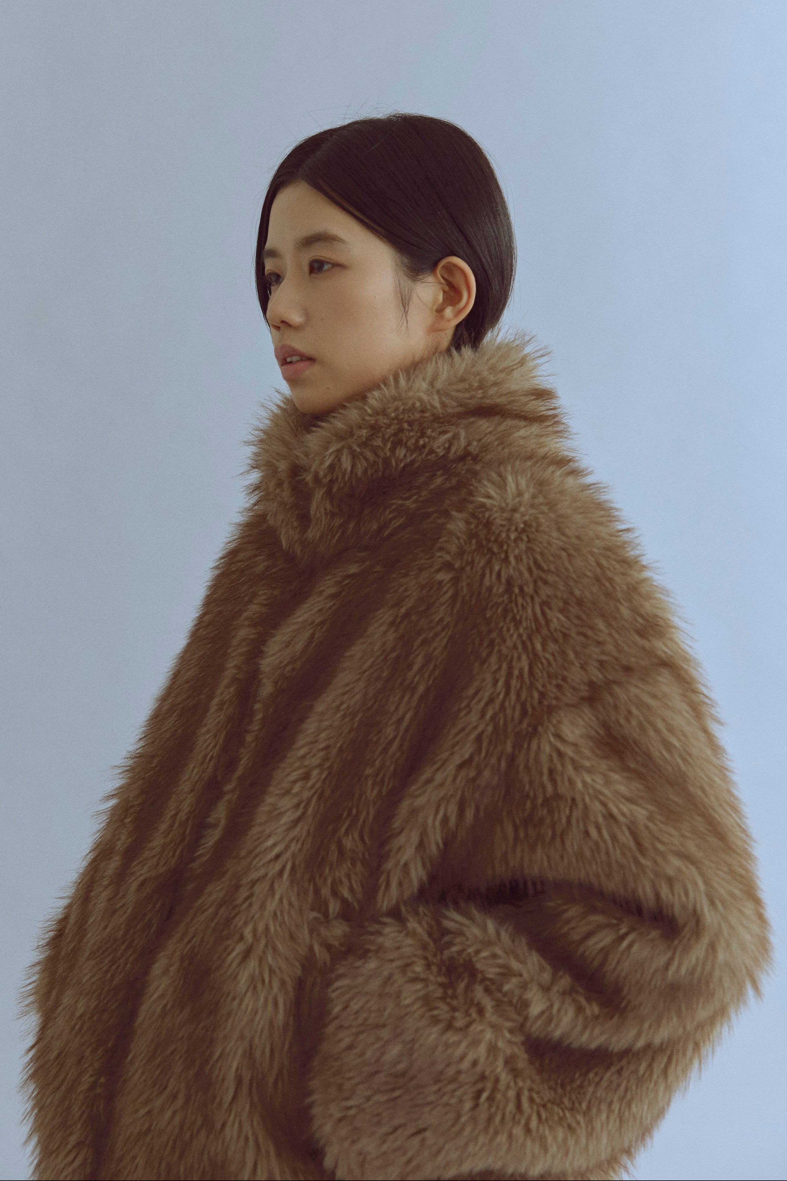 着用カラー:ブラウン  モデル身長:170㎝