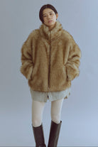 着用カラー:キャメル  モデル身長:170㎝