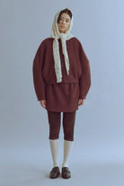 着用カラー:アイボリー  モデル身長:170㎝