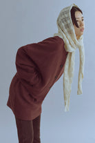 着用カラー:アイボリー  モデル身長:170㎝