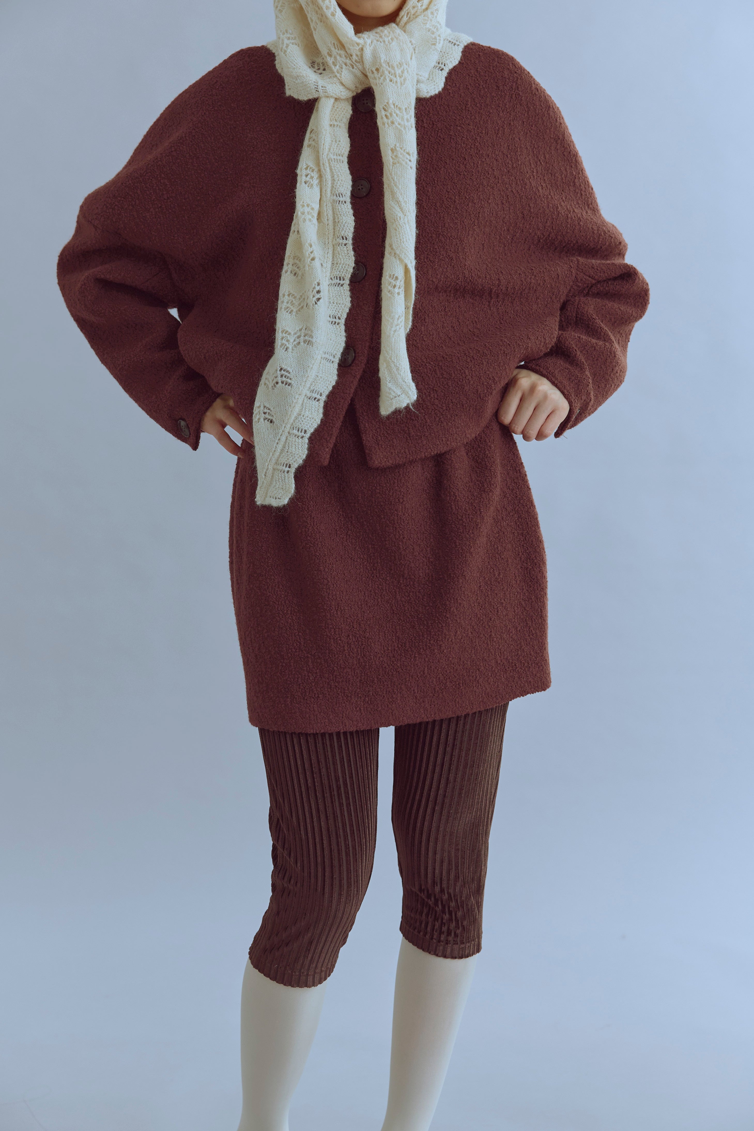 着用カラー:ブラウン モデル身長:170㎝