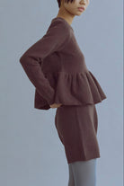 着用カラー:ブラウン  モデル身長:170㎝