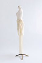 Cut Lace Soft Flare Pants & Layered Skirt Set