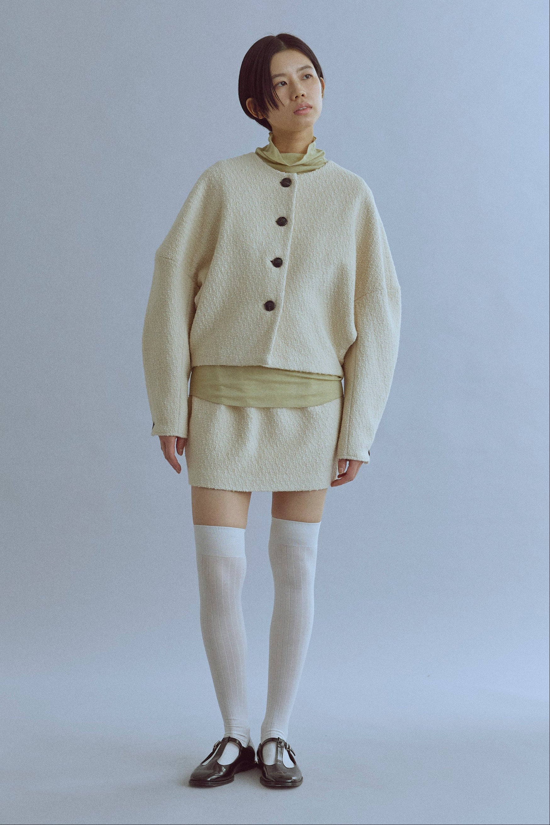 着用カラー:アイボリー モデル身長:170㎝