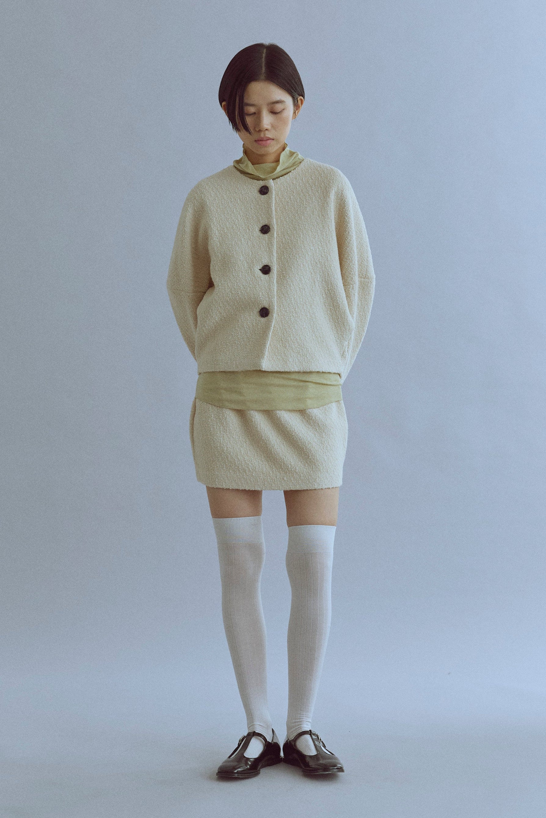 着用カラー:アイボリー モデル身長:170㎝