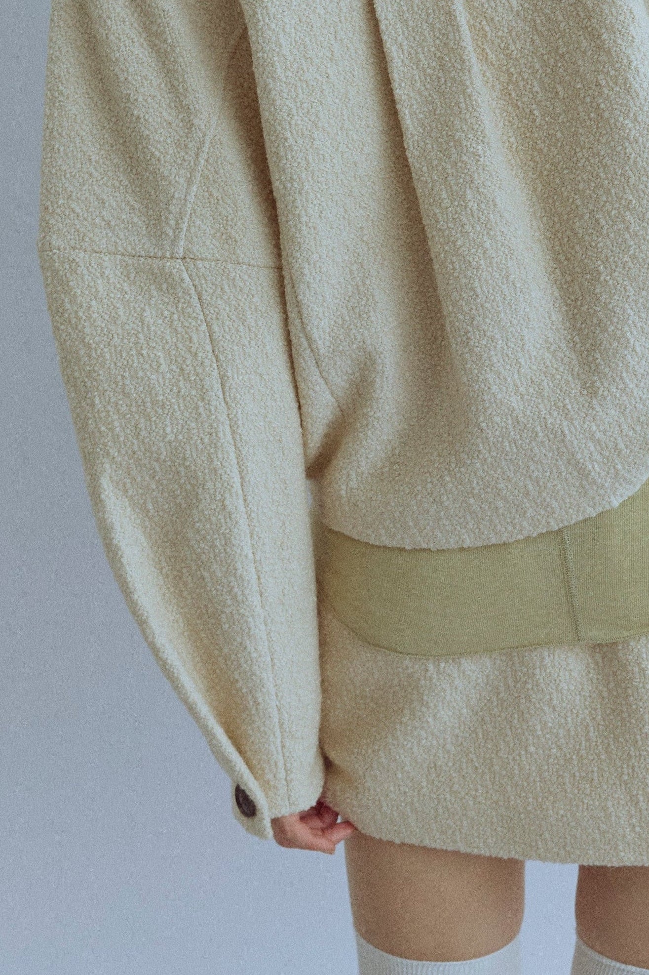 【Set Up】Boucle Cocoon Skirt アイボリー