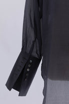 Long Cuff Sheer Blouse