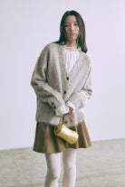 Brashed Shaggy Cardigan