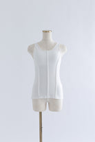 Tulle Piping Tank Top