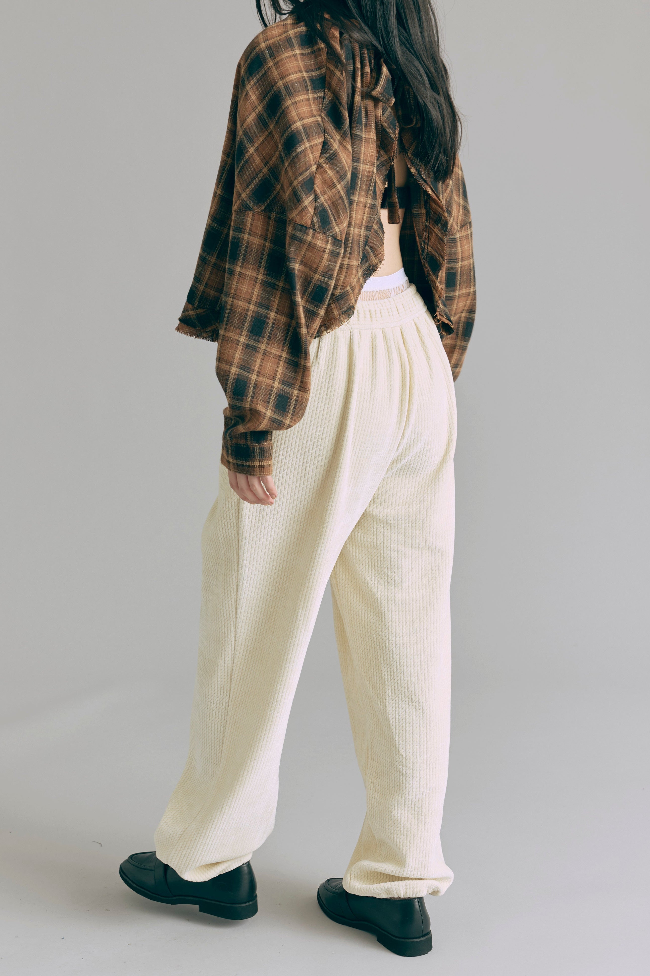 Textured Easy Pants