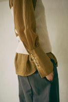 Long Cuff Sheer Blouse