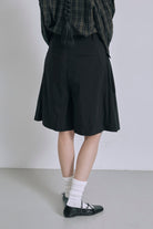 Structured Pocket Flare Shorts