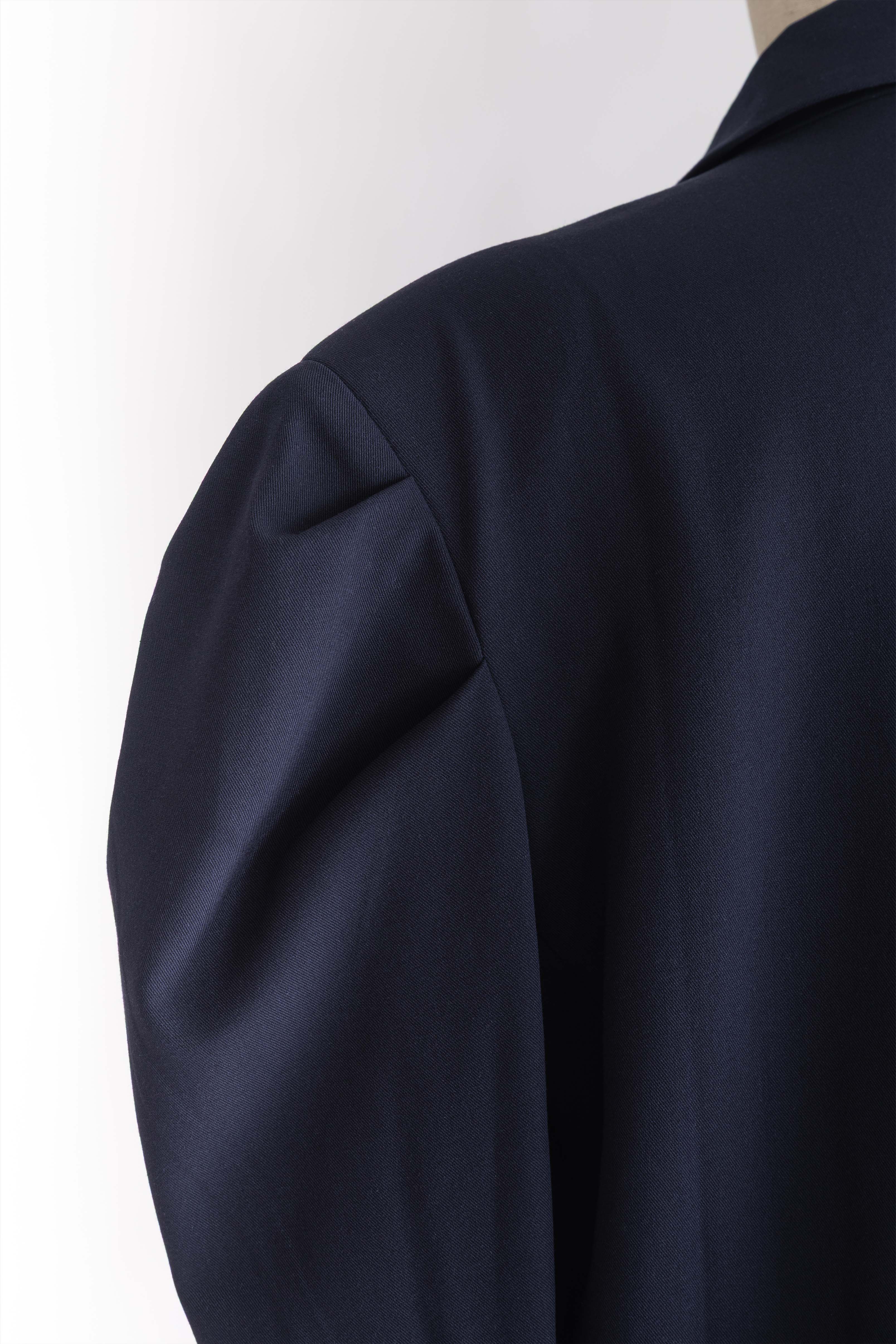 Gathered Shoulder Fitted Jacket
