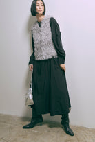 Volume Sleeve Soft Flare Dress