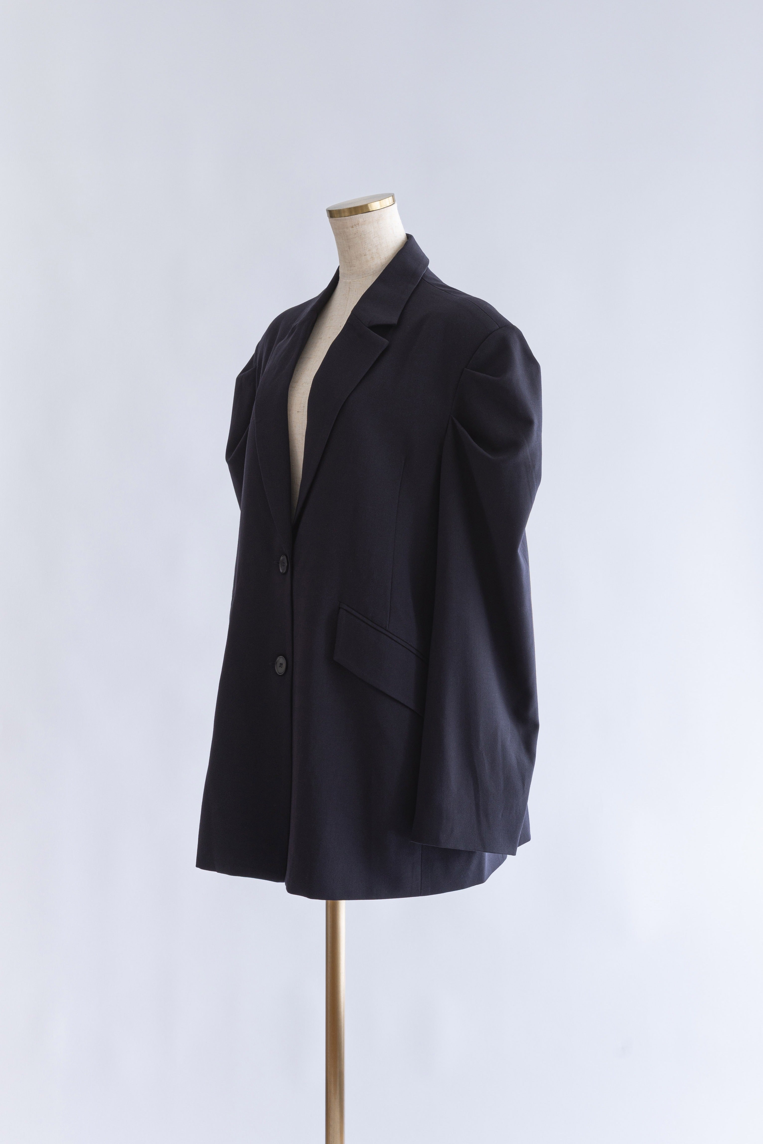 Gathered Shoulder Fitted Jacket