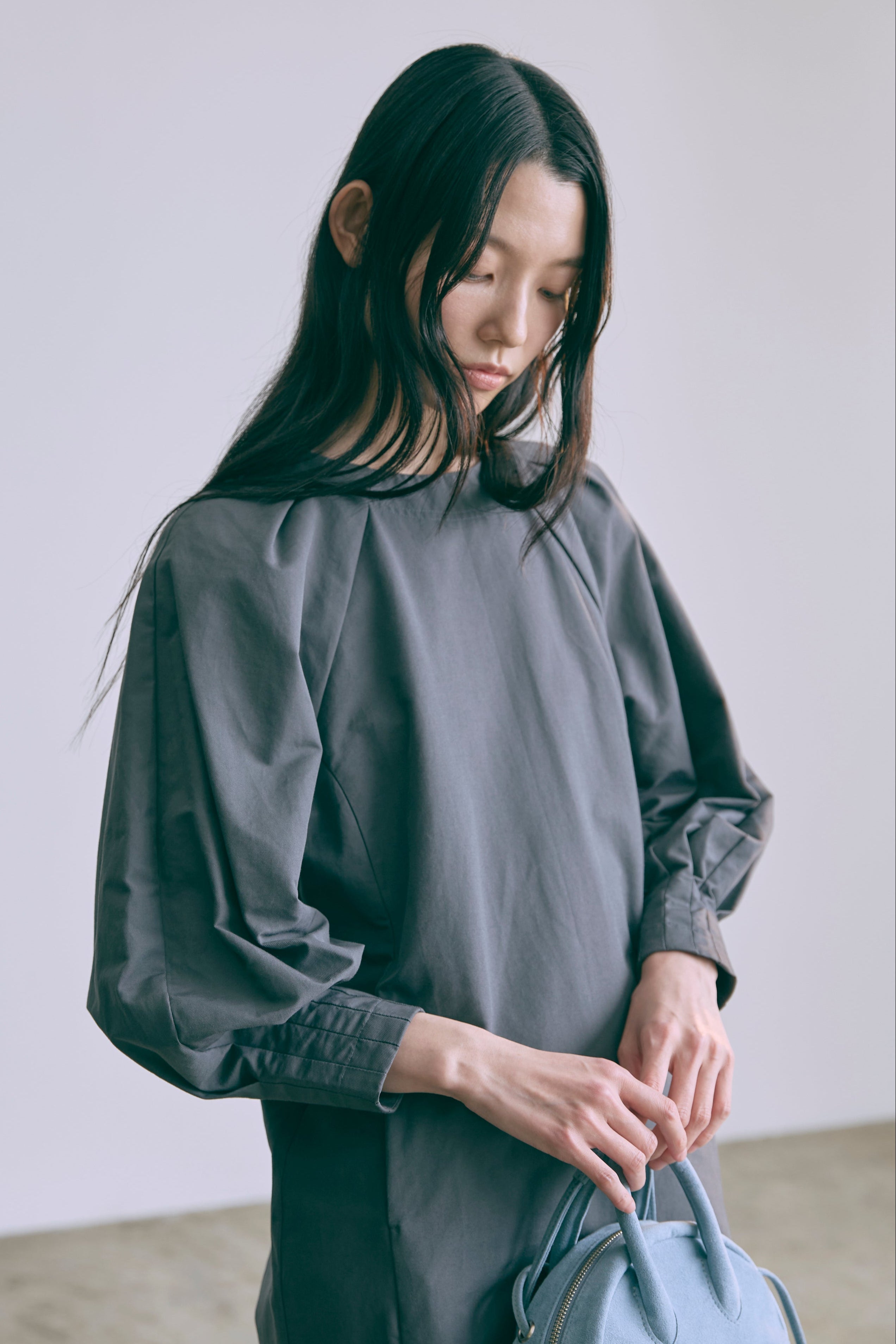 Volume Sleeve Mini Dress