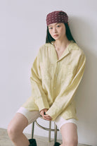 Silk-Like Oversized Shirt