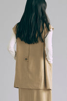 【Set Up】Faux Suede Gilet