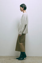 Vneck Fox Over Knit
