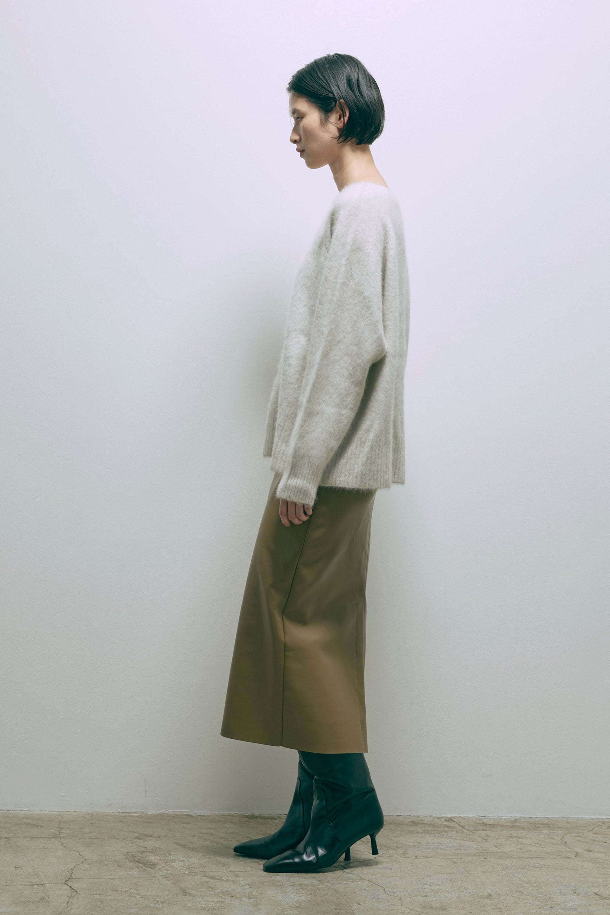 Vneck Fox Over Knit